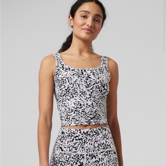Athleta Tops - Athleta Shanti Square Neck Crop Tank Top Women S